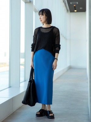 Crepe Jersey Narrow Skirt | UNIQLO US