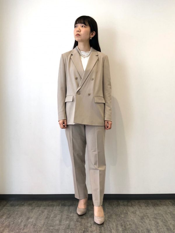 スマートアンクルパンツ2wayストレッチ」のレディースのコーディネート