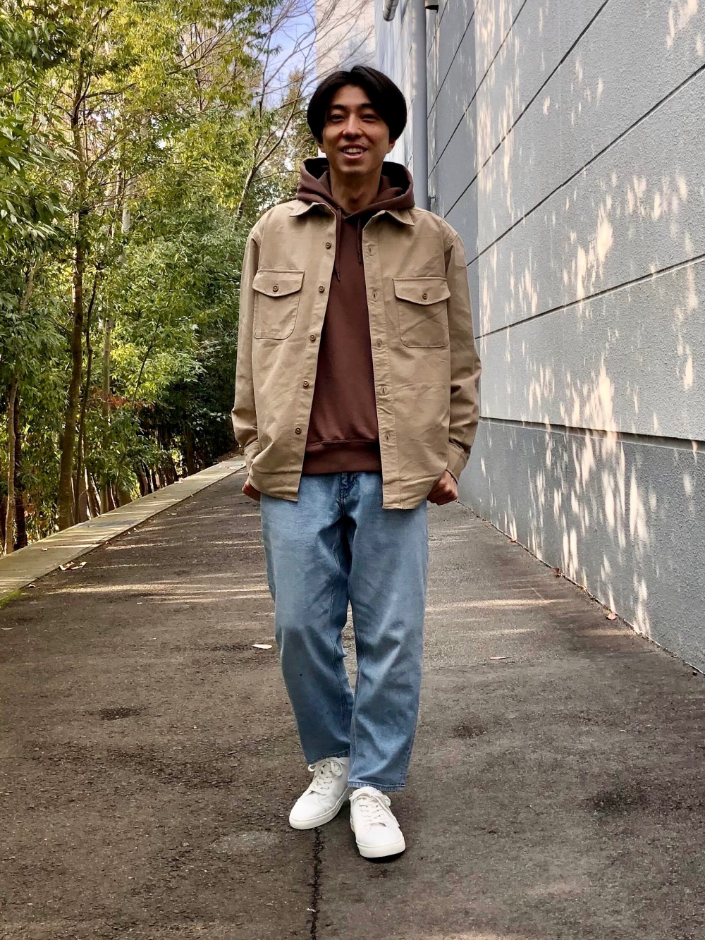 スウェットプルパーカ、コンフォート2Bジャケット（グレンチェック