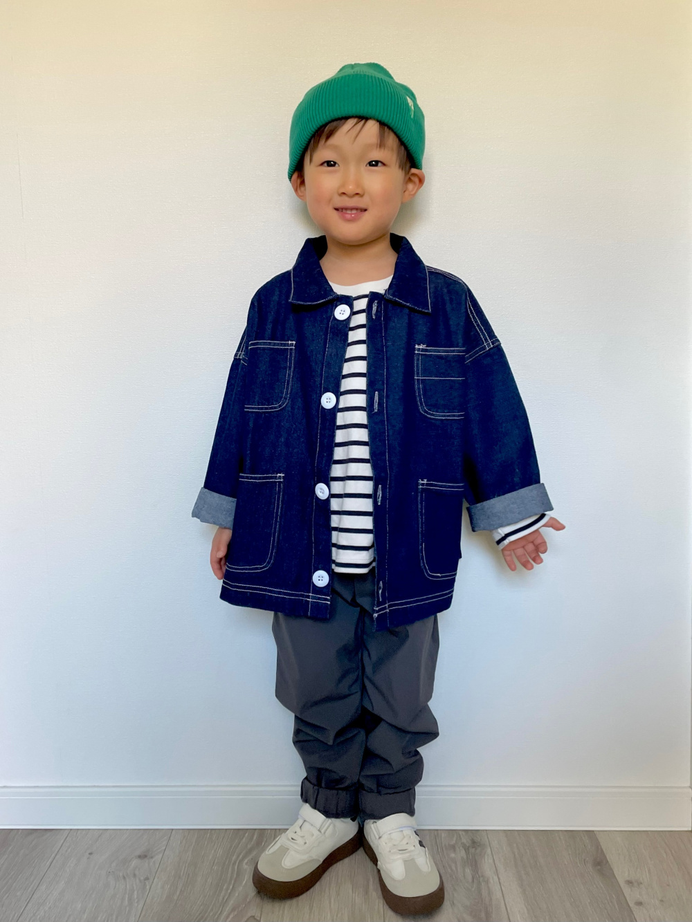 ストレッチウォームイージージョガーパンツ」の着用コーディネート