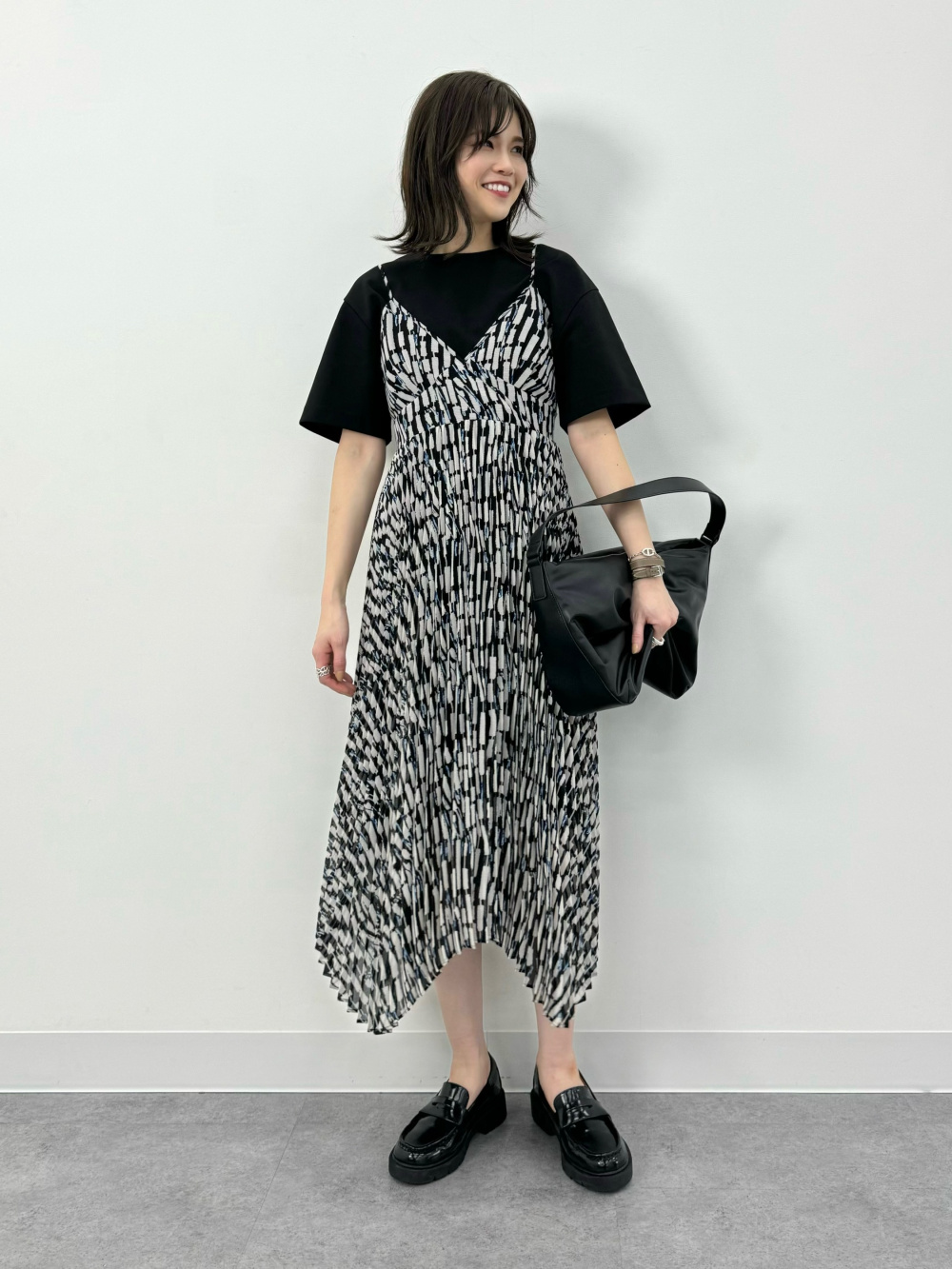 mici ジオメトリックキャミワンピース mici（ミチ）の「(mici)ジオメトリックキャミワンピース