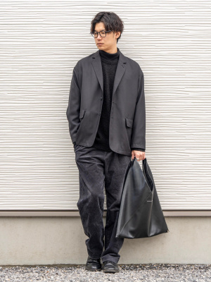 新品　24秋　UNIQLO U コーデュロイタックワイドパンツ　ダークグレイ UNIQLO U】コーデュロイタックワイドパンツを買いました（2024
