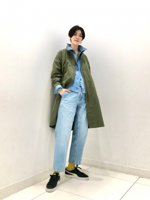 ユニクロ　ＸＳ新品未使用　2024モッズコート　オリーブ　短期10/31まで出品 ユニクロ XS新品未使用 2024モッズコート オリーブ 短期10/31まで