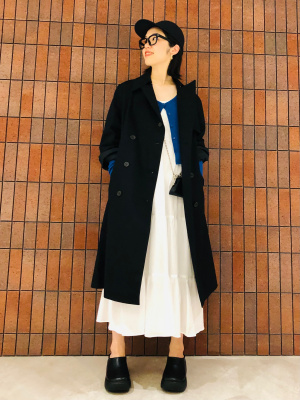 UNIQLO C トレンチコート ユニクロ ブラック - メルカリ