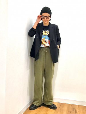新品⭐️ユニクロ　ダブルジャケット　M UNIQLO - ユニクロ ダブルジャケット ブラックの通販 by mami
