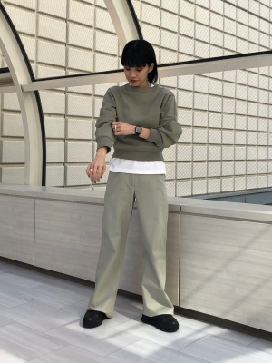 ユニクロ公式 | コットンブレンドストレートパンツ