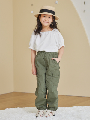 2024年　UNIQLO ユニクロ　キッズ　160 デニム　カーゴパンツ　暖パン ユニクロ公式 | ストレッチデニムカーゴジョガーパンツ