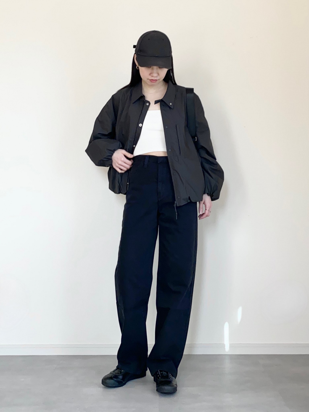 ユニクロU ボクシーテーラードジャケット　WOMEN L ブラック ユニクロユー2024SS「ボクシーテーラードジャケット」購入