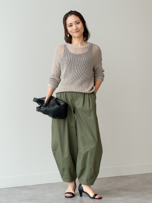 新品 定価3.5万 ナナミカ メッシュクルーネックセーター S 光電子 グレー 新品 定価3.5万 ナナミカ メッシュクルーネックセーター S 光電子