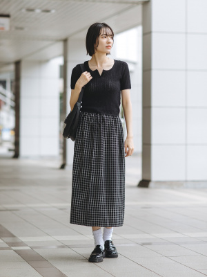 ユニクロ公式 | ギャザーロングスカート