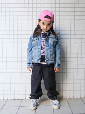 2024年　UNIQLO ユニクロ　キッズ　160 デニム　カーゴパンツ　暖パン ユニクロ公式 | ウォームイージーパンツ/デニム