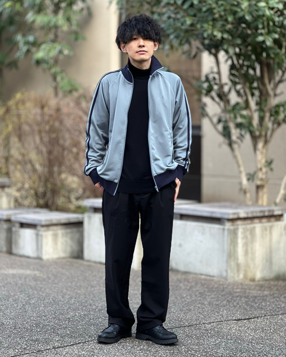 エクストラファインメリノモックネックセーター（長袖）、ウール