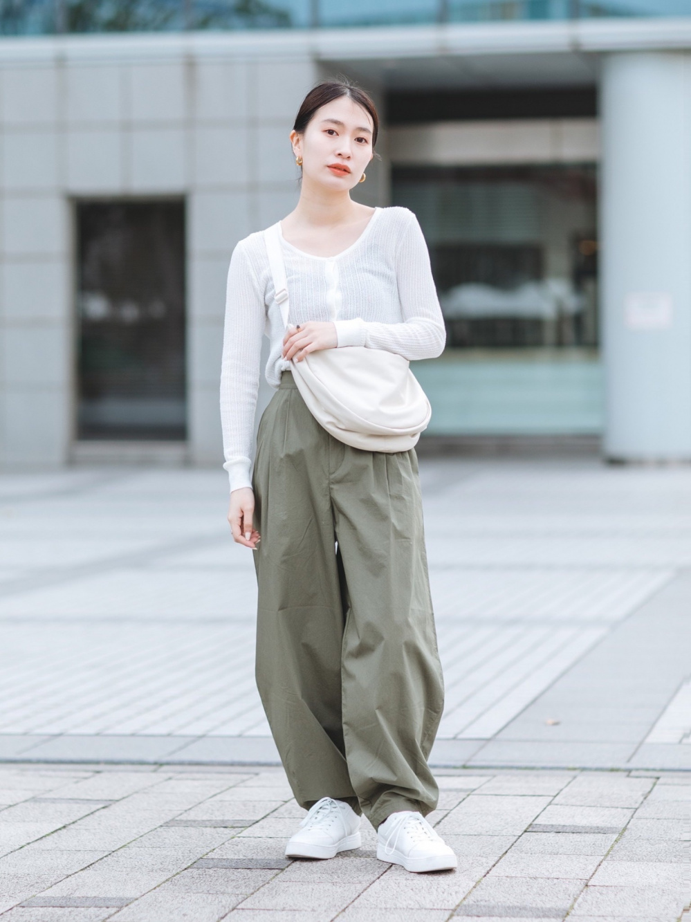 BACCA プリーツコットン ショートカーディガン BACCA カーディガン プリーツコットン ショートカーディガン