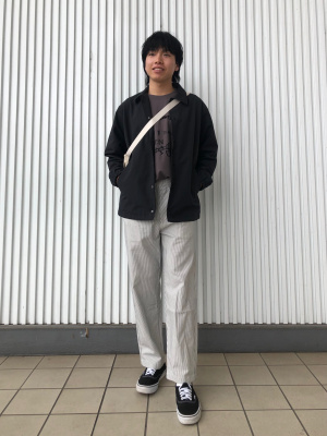 ブラックレザージャケット コーチジャケット Mサイズ フリーダムレザー 革ジャン メンズ 本革 コーチジャケット