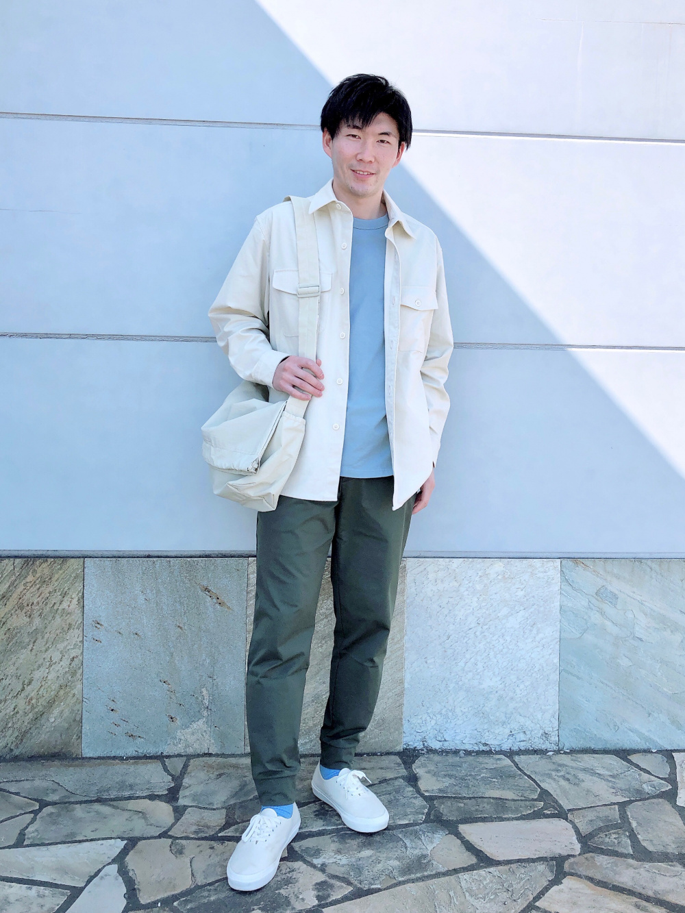 UNIQLO ユニクロ ストレッチ ジョガーパンツ DRY-EX S ベージュ