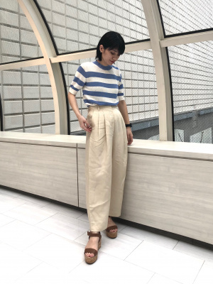 ユニクロ公式 | リヨセルリネンタックテーパードパンツ