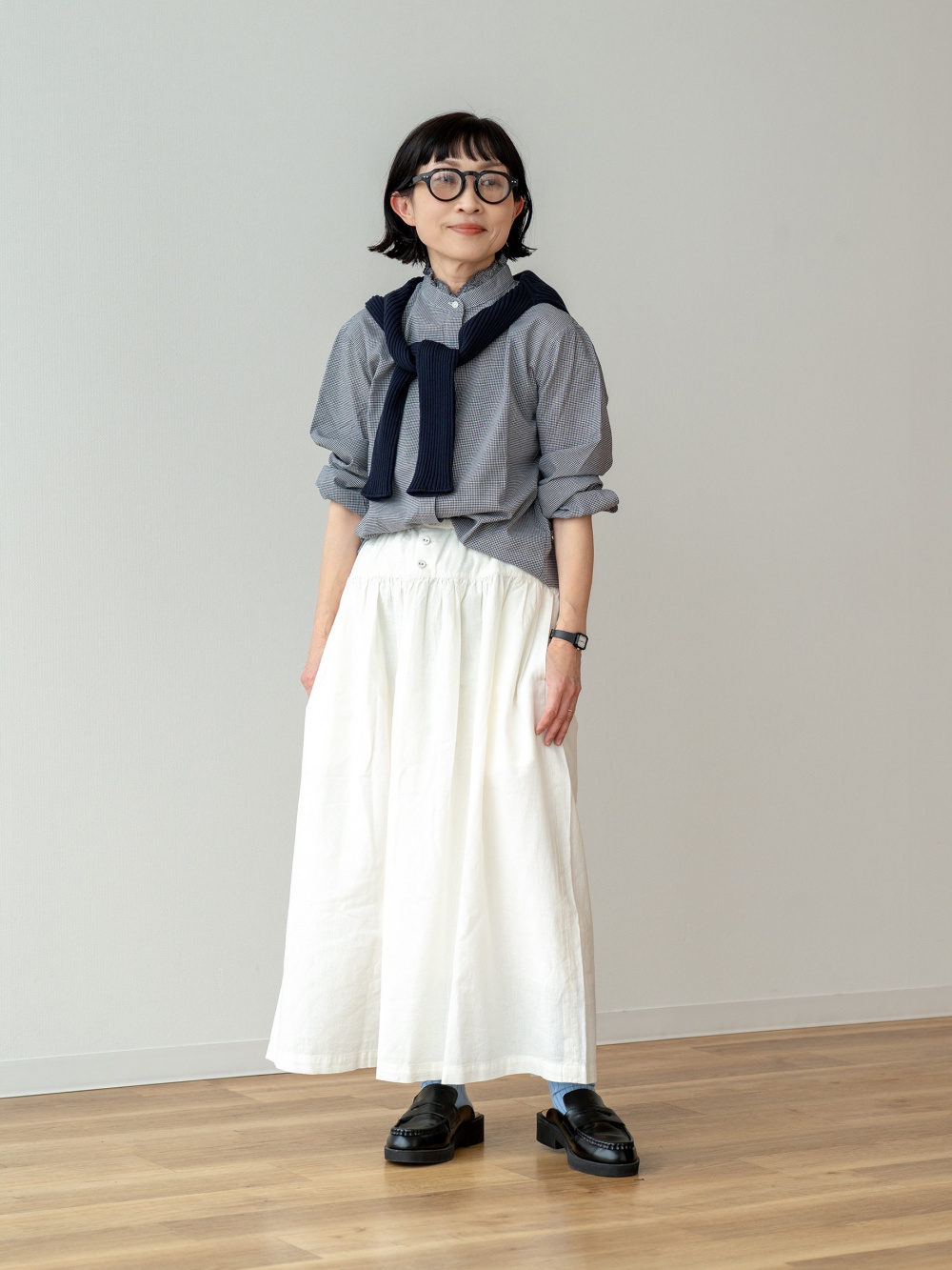hw♡ページ UNIQLO（ユニクロ）の「ドレープタンクブラウス（シャツ/ブラウス