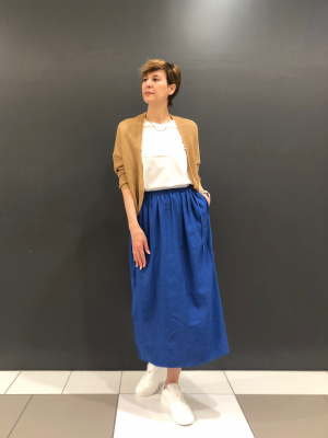 ユニクロ公式 | ギャザーロングスカート
