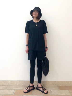 エアリズム　シルクブレンド UVカットレギンス 10分丈　黒 XL　ユニクロ エアリズムシルクブレンドUVカットレギンス/10分丈｜ユニクロの