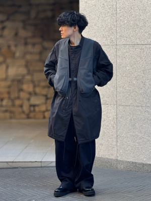 UNIQLO U 24SS タックワイドパンツ  73 新品　ネイビー　ユニクロ m84882597581_1.jpg?1721867864