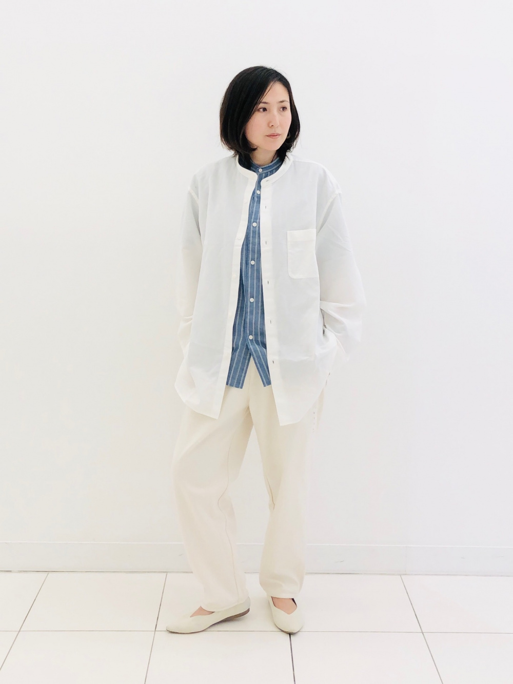エアリズムコットンリラックスVネックTシャツ/5分袖、Vネック エアリズムコットンリラックスVネックTシャツ/5分袖、Vネック
