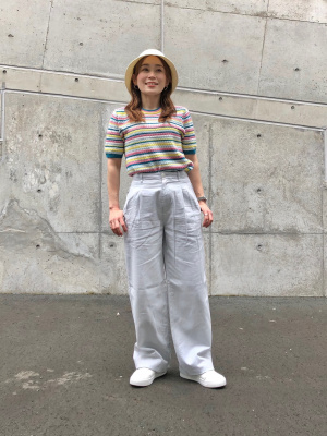 ユニクロ公式 | コットンリネンパンツ