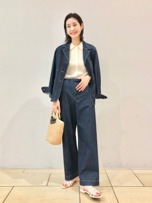 【新品】ユニクロ✖️イネス　デニムカバーオール ユニクロ イネス デニムカバーオール ゆべし - メルカリ