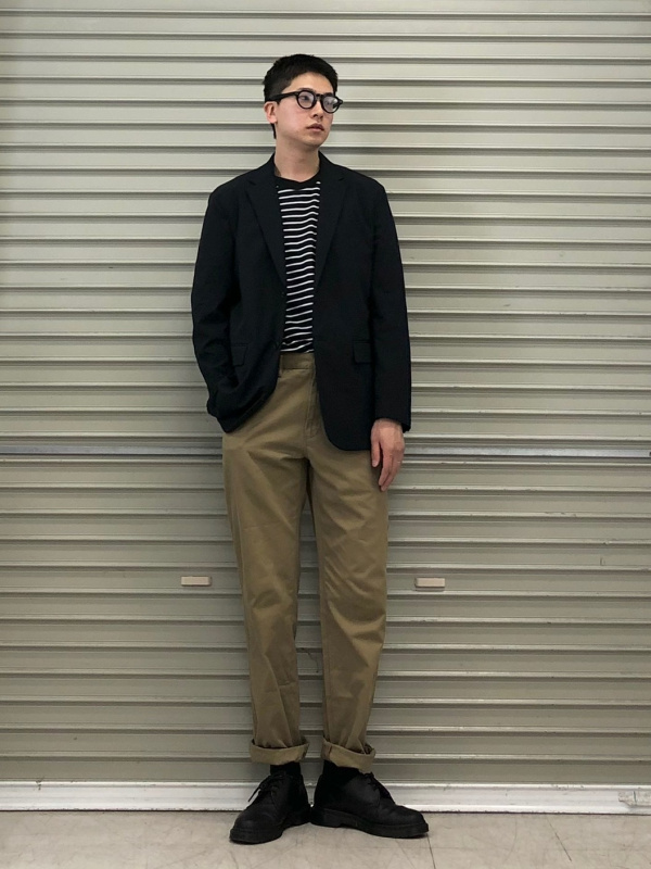 ユニクロ UNIQLO U 21aw レギュラーフィットチノ ブラック 73