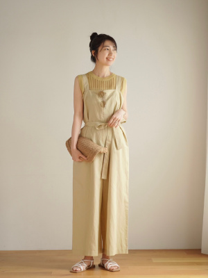 ユニクロ公式 | リネンブレンドサロペット