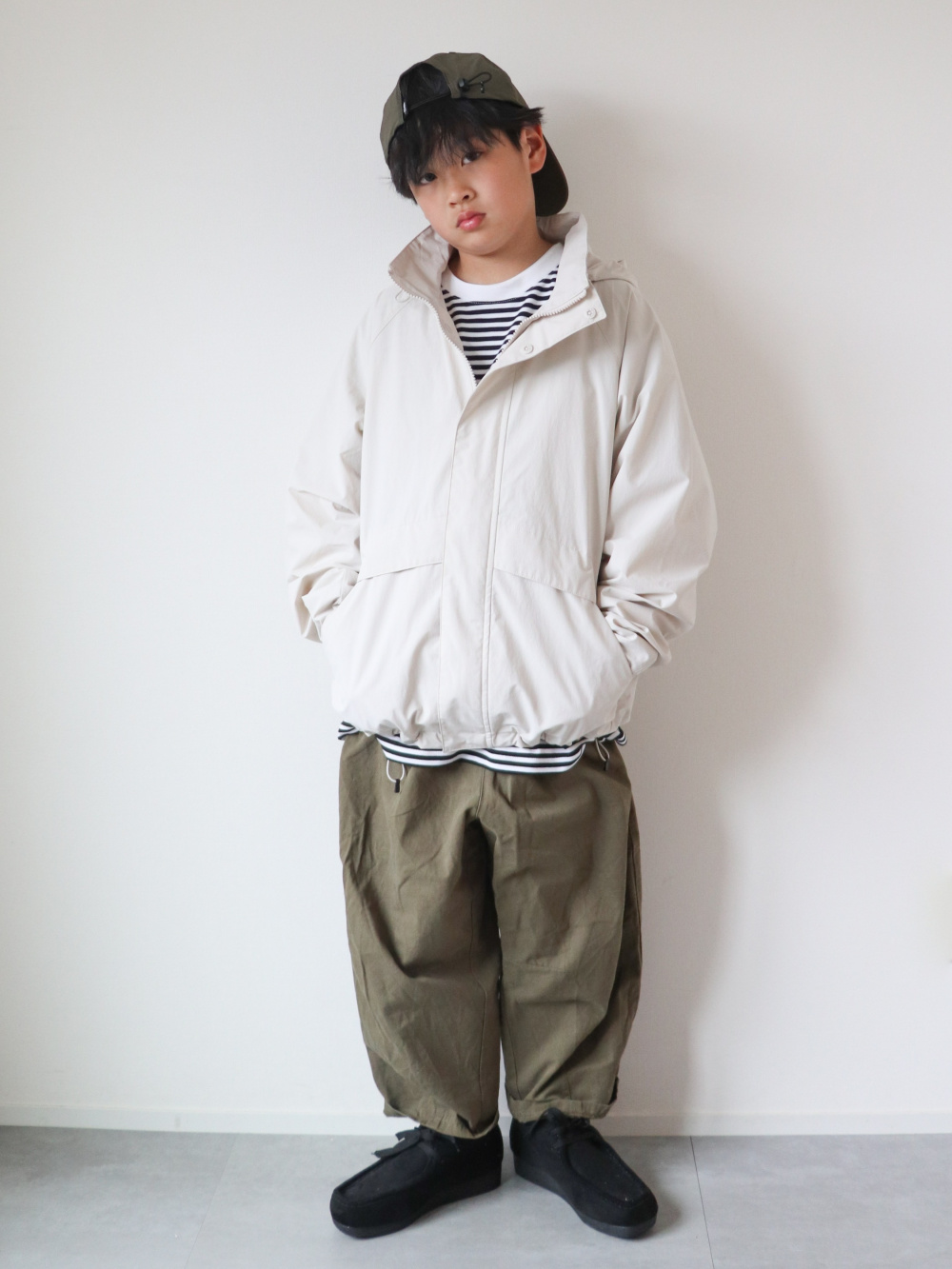 ドライスウェットリラックスブルゾン（セットアップ可能）、ウィンド