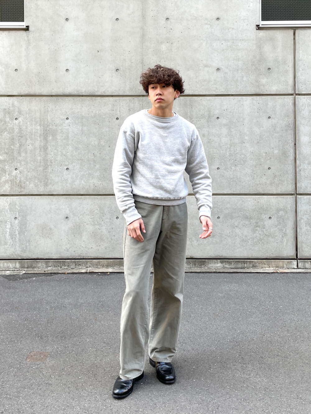 ボクシーテーラードジャケット、ハイウエストストレートカラー