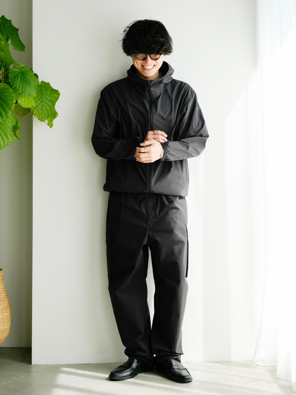 ポケッタブルUVカットパーカ/NANODESIGN」の着用コーディネート
