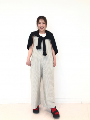 KURASHI&Trips 北欧暮らしの道具店 リネンブレンドサロペット F ユニクロ公式 | リネンブレンドサロペット/ストライプ