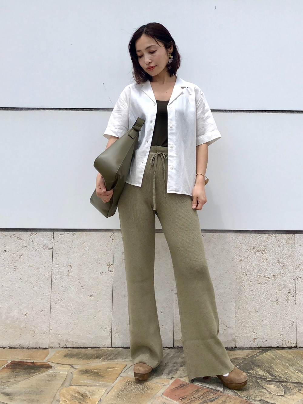 追加》ウォッシャブルストレッチニットリブパンツ（その他パンツ