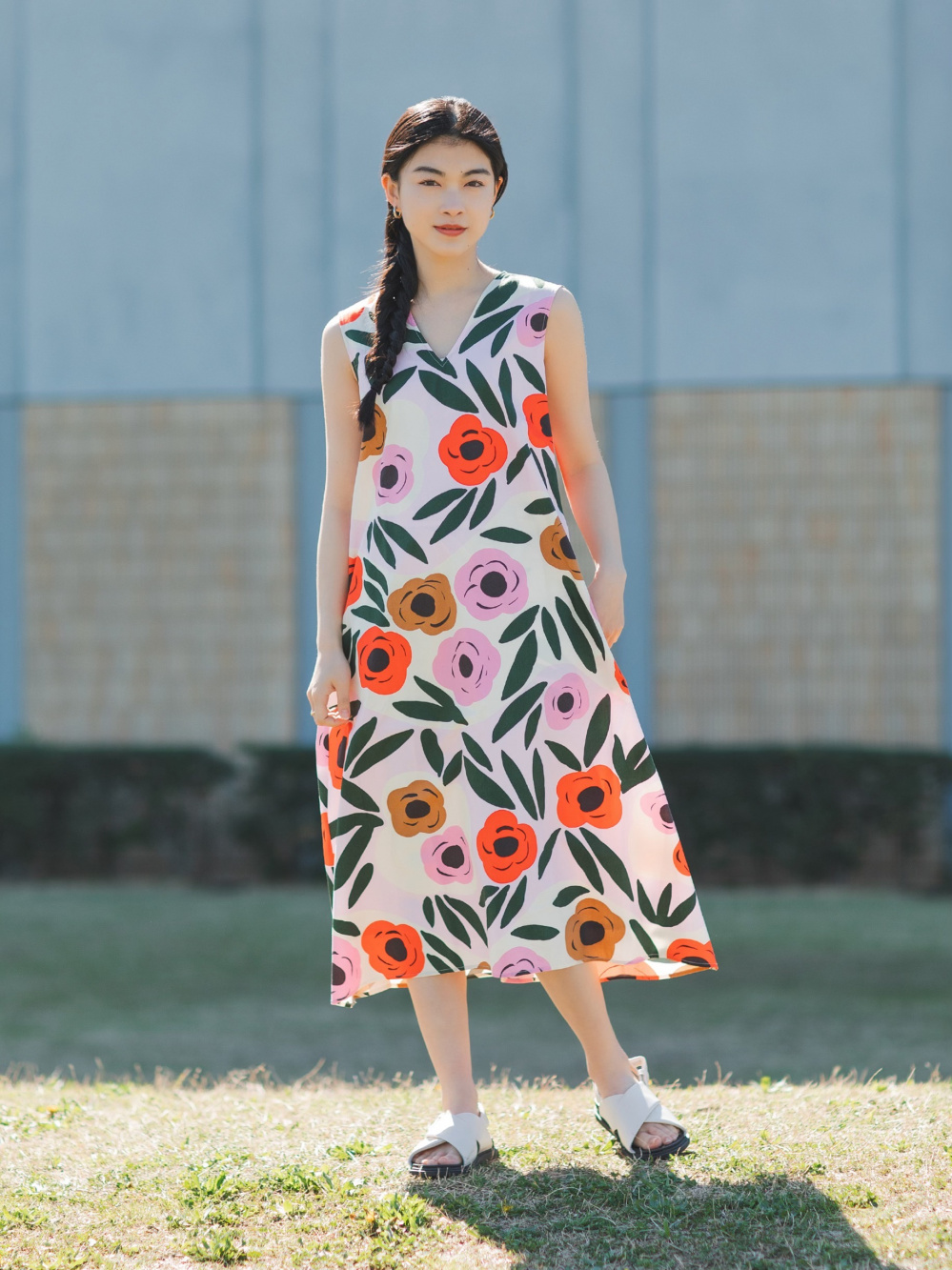 Mサイズ（欧米S）☆一回着☆ユニクロのマリメッココラボワンピース