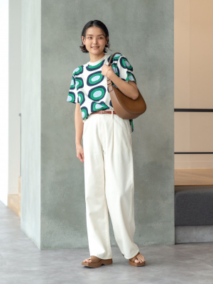 ユニクロ公式 | ドレープデニムタックパンツ/丈長め