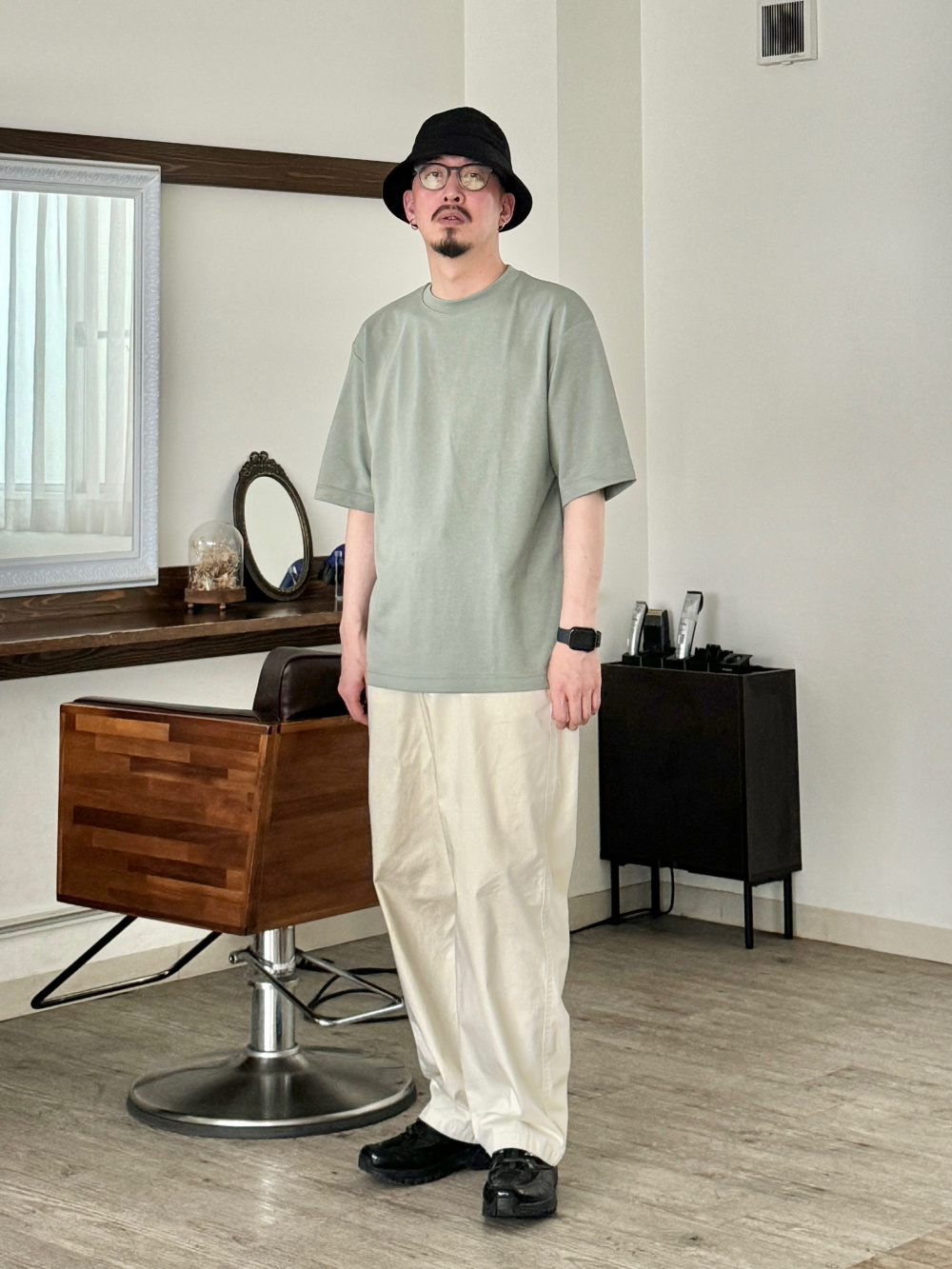 ゆち様用 ユーティリティオーバーサイズシャツ、ワイドフィットチノ」の
