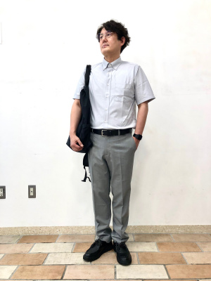 レザーベルト　ブラウン　85ｃｍ　（hr） JUN COMPANYオリジナルデザインバックル 太ピン帆型バックル付き