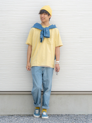 ユニクロ公式 | オーバーサイズポケツキTシャツ/5分袖