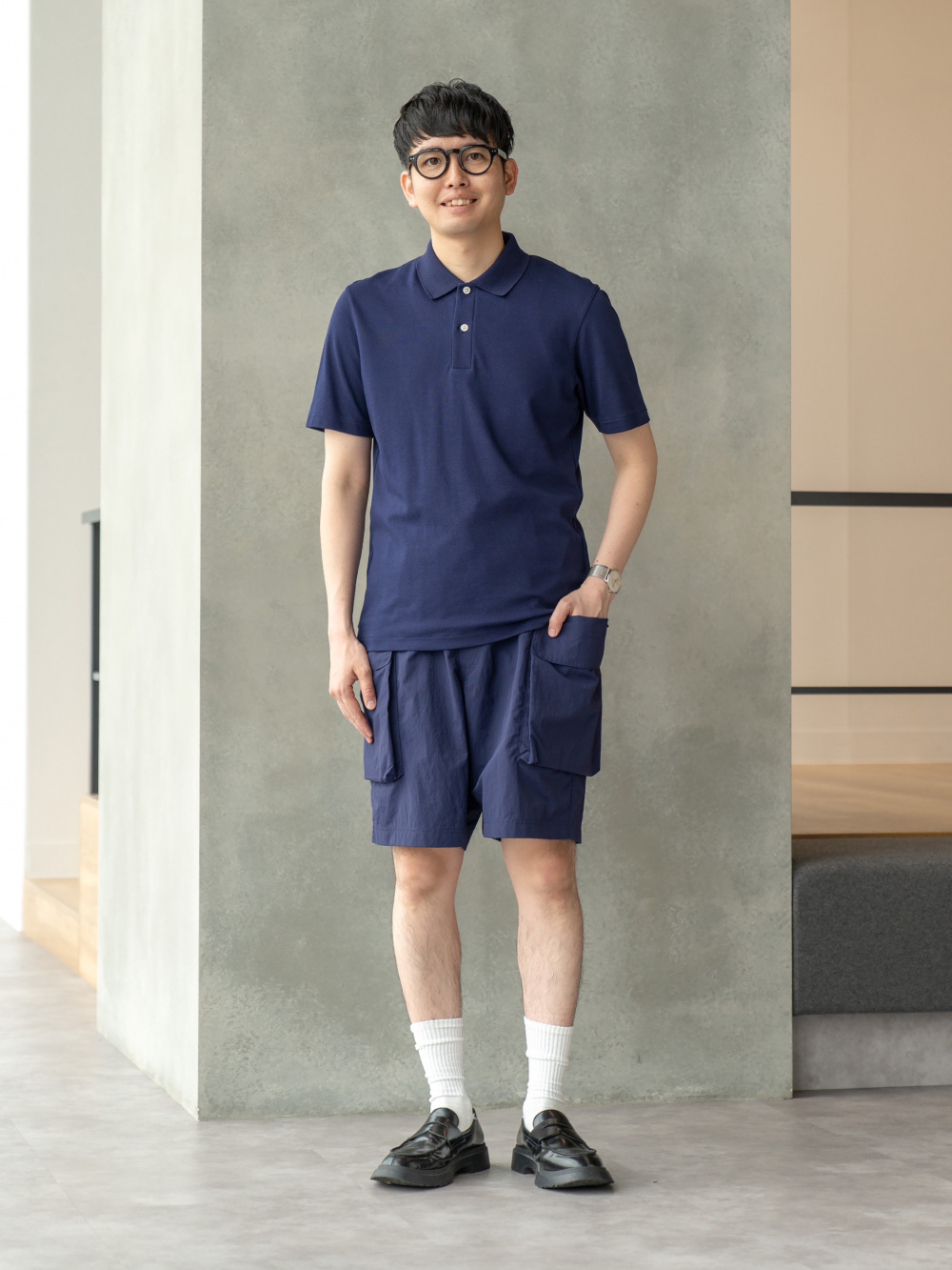 「AIRism棉質網眼POLO衫(短袖)、機能背包」的穿搭靈感 | UNIQLO台灣