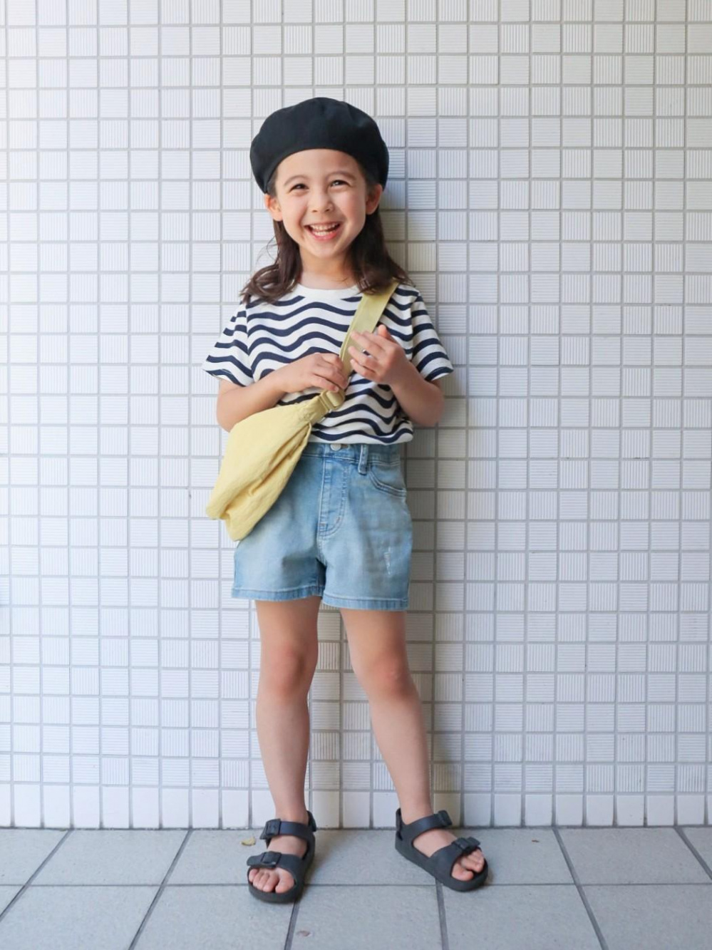 GIRLS デニムショートパンツ」の着用コーディネート| ユニクロ公式
