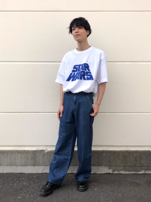 あね　ドレープデニムタックパンツ2点 ドレープデニムタックパンツ｜ユニクロの通販｜&mall（アンド