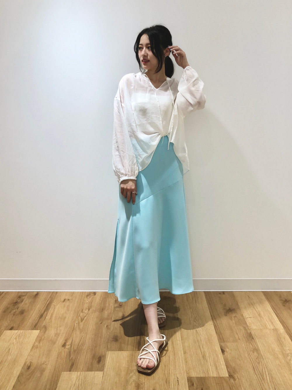 lig.シアーボリュームスカート 限定値下げ》lig. シアーボリュームスカート 【Mサイズ】（A