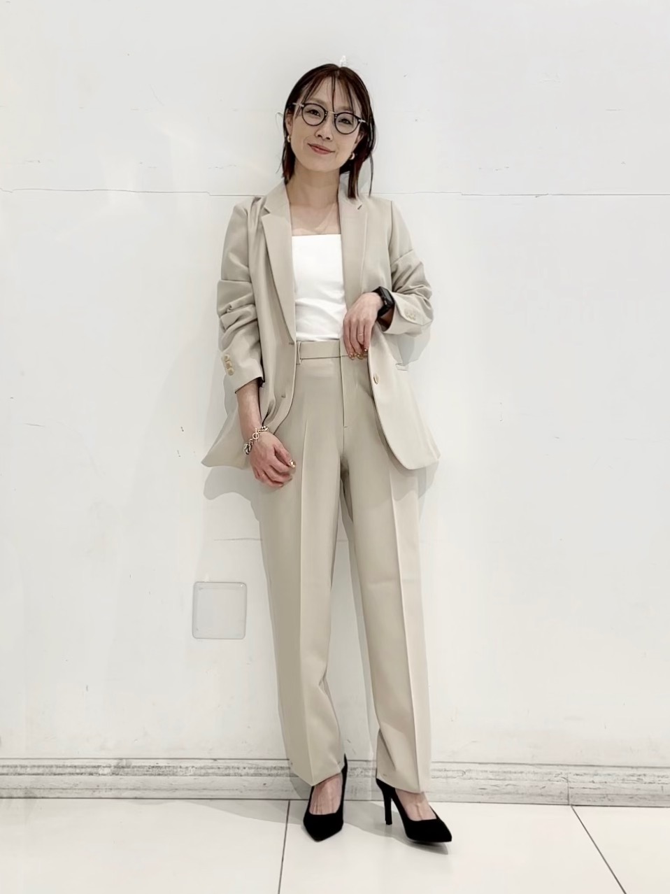 感動ジャケット、レーヨンブラウス」の着用コーディネート| ユニクロ公式