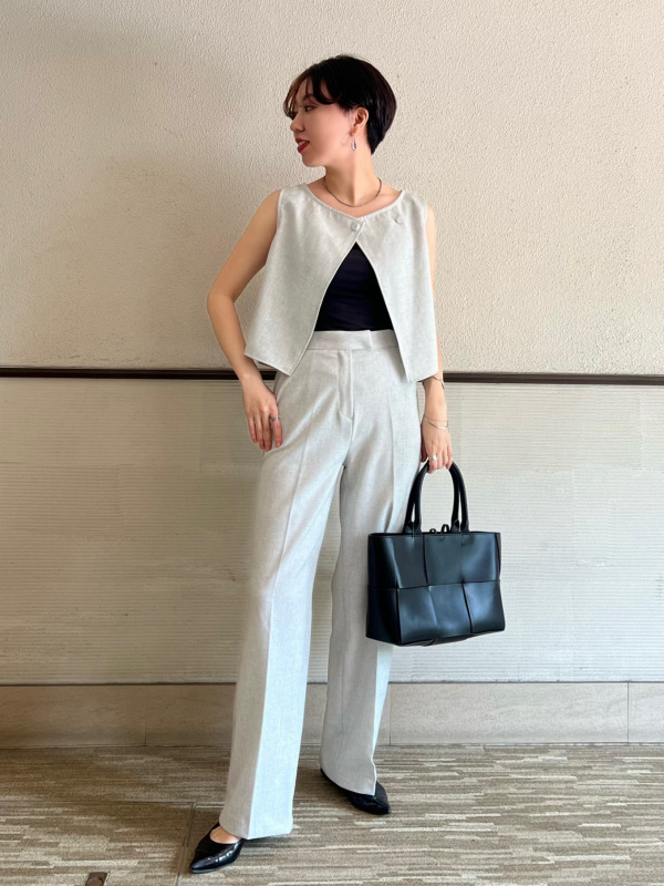 スーピマコットンブラタンクトップ（レディース）の着用コーディネート