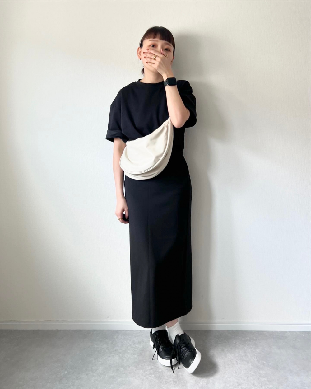 ヒートテックウールブレンドワッフルスクエアネックT（極暖