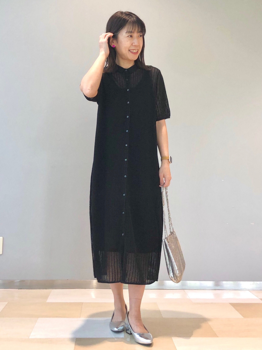 ミッソーニ　ニットレースワンピース　サイズ40 ミッソーニ ニットレースワンピース サイズ40 MISSONI #anc