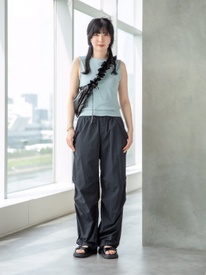 グレー XL パラシュートパンツ レディース　ユニクロ ユニクロ公式 | パラシュートパンツ