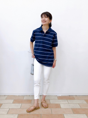 ユニクロ公式 | ドライカノコボーダーポロシャツ