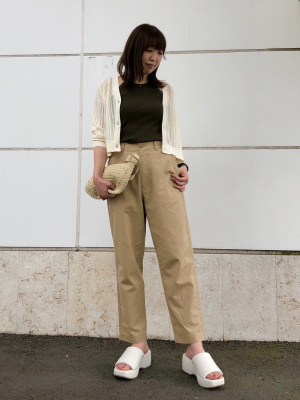 ユニクロ公式 | リネンコットンテーパードパンツ